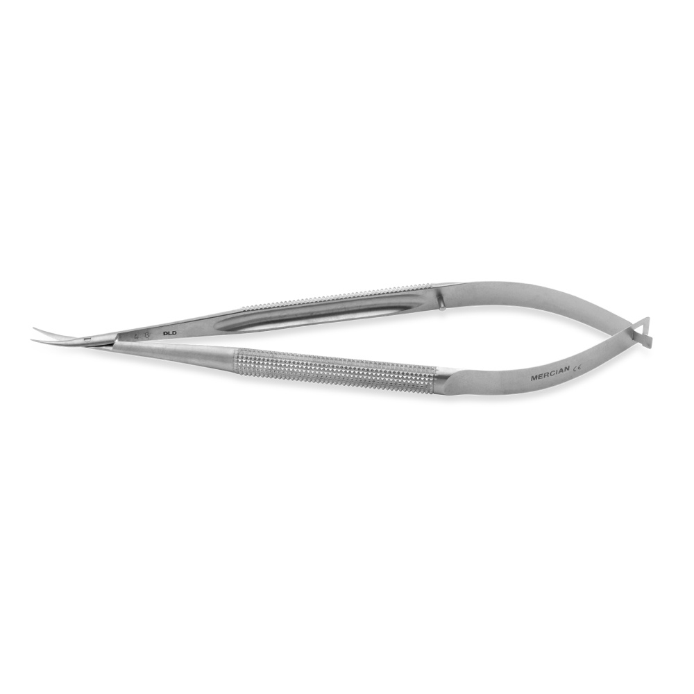 Micro Scissors Round Handle (Curved) available at Mercian Surgical